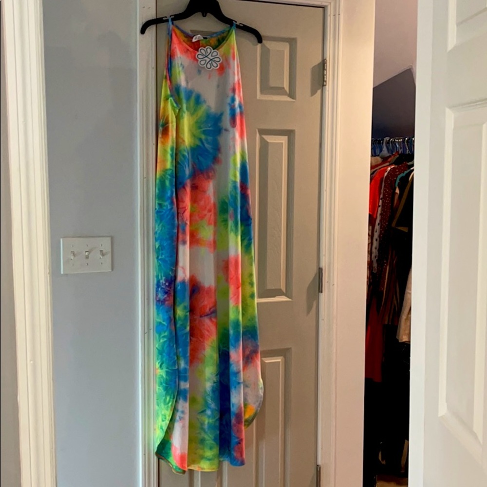NWT shops hopes bringing the fun maxi dress SZ L
